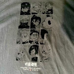 JuJustsu Kaisen Uniqlo Grey Tee Shirt